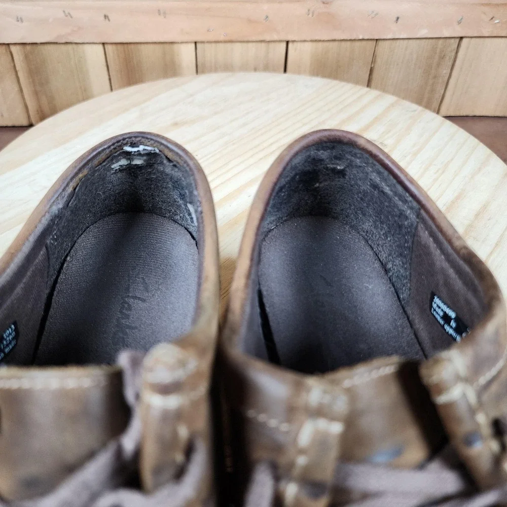 Clarks Wallabees Shoes Womens 7M Brown Casual Comfort Chukka Moc Toe‎